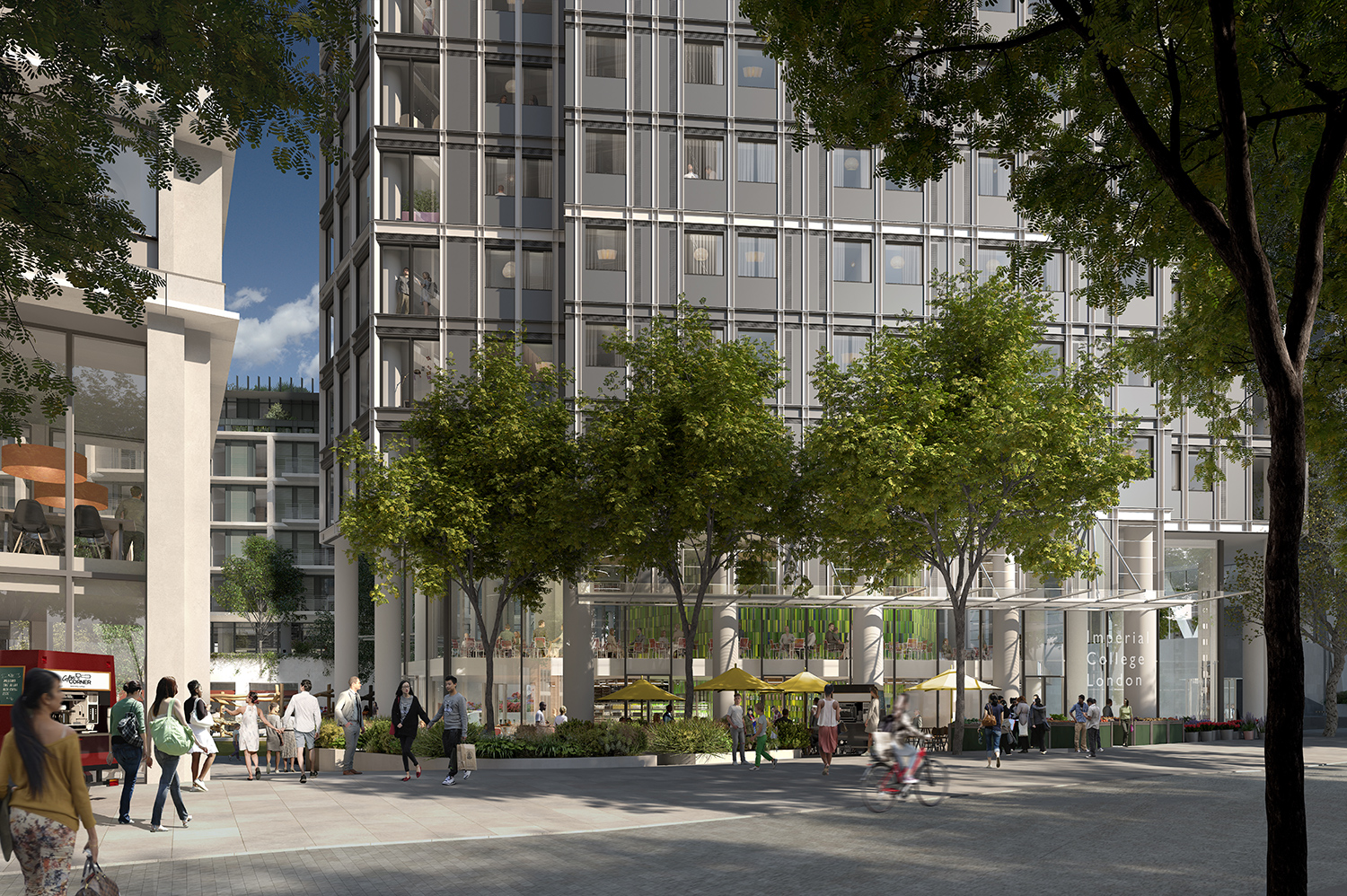 Landscaping and public uses on South Portal Way